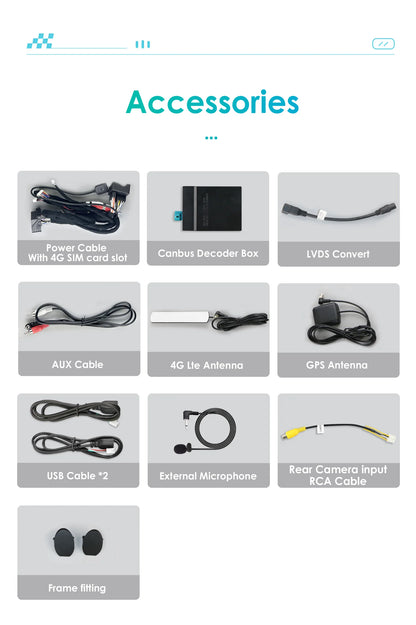 Hizpo Carplay 4G AI Systems Android 13 Car Radio for Mercedes Benz C-Class W204  Multimedia Video Player GPS Autoradio Bluetooth