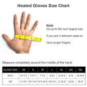 Savior Heat - Heated Gloves - Electric Heated Gloves - Winter Ski Heated Gloves - Heated Motorcycle Gloves - Goatskin - 3 Shift Temperature Control - Waterproof - Size L - Black