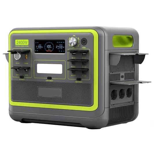 F2400 Power Station – Draagbare Generator – Noodstroomvoorziening – Mobiele Accu – Outdoor Accupack – 2048Wh LiFePO4 Batterij – 2400W Output