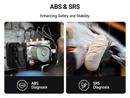 OBD Scanner - OBD2 - Auto Scanner - Auto uitlezen - Diagnose Apparatuur voor Auto's - Diagnosetool voor Alle Aystemen - Accutest - Smogcontrole - iOS Android - Bluetooth 5.0 - Voertuiggezondheidscontrole - Live Data - Resetservices