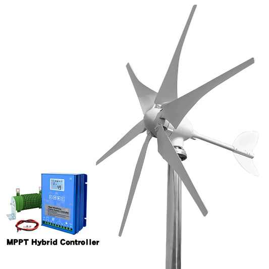 Windturbine - Windmolen - Windturbine Generator - Windenergie - 3000W - 48V - met LCD Hybride Controller - Krachtige en Stille Energieoplossing - voor Huishoudens en Off Grid Systemen