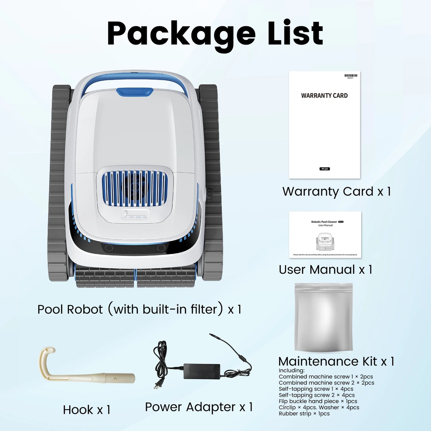 Zwembadrobot – Zwembadreiniger – Automatische Pool Cleaner – Draadloze Zwembadstofzuiger – 45.000 Pa Zuigkracht – 120 Min Batterijduur - QUORE