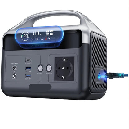 Powerstation - Stroomgenerator - Powerbank -  Aggregaat - met 300W Uitgang - Draagbare - 179Wh LiFePO4 Batterij - LED Zaklamp en Snelladen – Compacte Noodstroomvoorziening voor Kamperen en Thuisgebruik