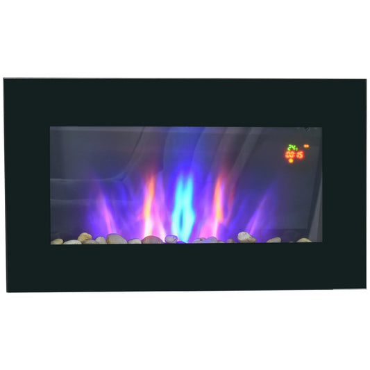 Elektrische Haard – Sfeerverwarming – Vuurdecoratie – Wandhaard – Sfeervolle Haard – 1000W/2000W – Realistisch Vlameffect