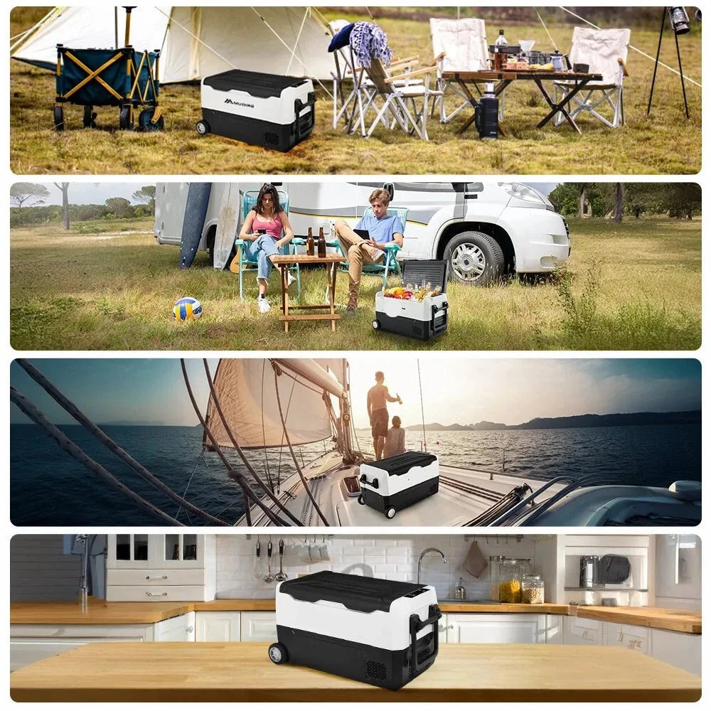 12V Koelkast – Camping Koelbox – Mobiele Koelbox – Auto Koelkast – 35 Liter – Bluetooth App Bediening – Energiezuinig En Stil