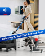 Cordless Stick Vacuum Cleaner - Stick Vacuum Cleaner - Vacuum Cleaner - Cordless Stick Vacuum Cleaner - Powerful Suction - 6-in-1 Vacuum Cleaner - 200W - Blue
