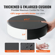 Rolling Stool - Stoel - Kruk - Rolling Stool - Zadelkruk - 40 cm Diameter - Rolling Ronde Kruk - Verstelbaar - 5 Zwenkwielen - voor Bar Salon Kantoor