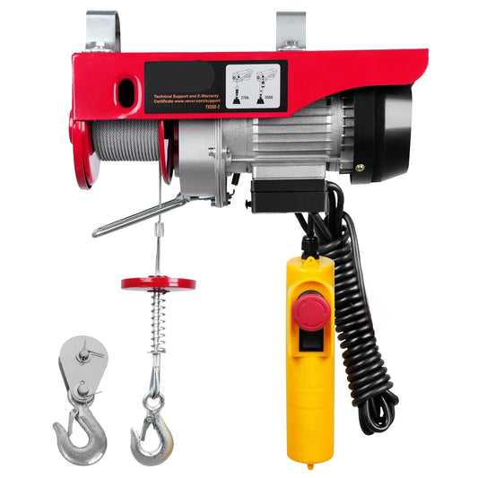 Elektrische Lier - Takel - Winch - Hoge Hefcapaciteit – Stalen Kabel – Bedrade Afstandsbediening – Waterdicht – Geschikt voor Garage, Magazijn & Werkplaats