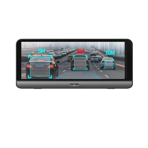 Dashcam voor Auto - 7.84" 4G Android Dashcam – GPS Navigatie, 1080P Full HD, Achteruitrijcamera, Dual Lens, ADAS Rijhulp, WiFi, Bluetooth, Parkeermodus, Loop Recording - Zwart