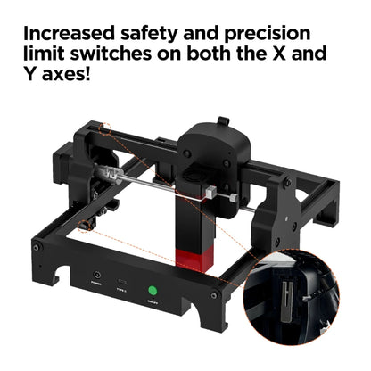 Laser Graveermachine - Laser Cutter - Laser Engraver - Graveerset - Laser Snijmachine - Graveerpen - Mini - Draagbare - 3.5 W - voor Graveren van Logo’s op Hout, Metaal, Acryl, Glas & Leer