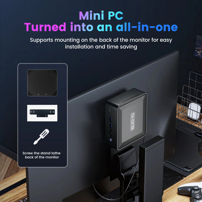 Mini Pc – Compacte Pc – Desktop Pc – Krachtige Pc – Multitasking Pc – Ryzen 7 Processor – 16GB Ram