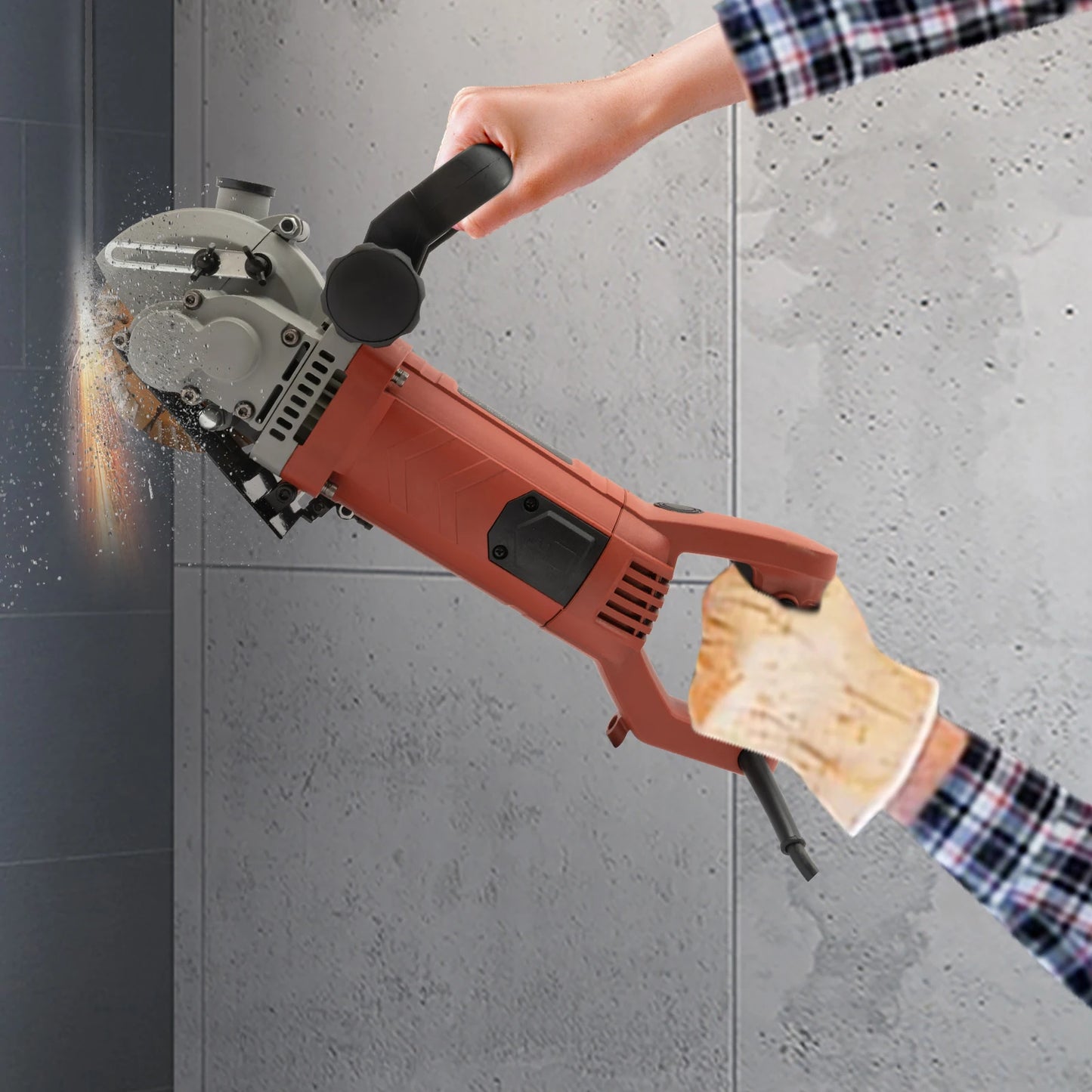 Professionele Wandzaag – Groefzaag – Muurzaag – Sleufzaag – Betonzaag – 4800W Motor – 6200 RPM