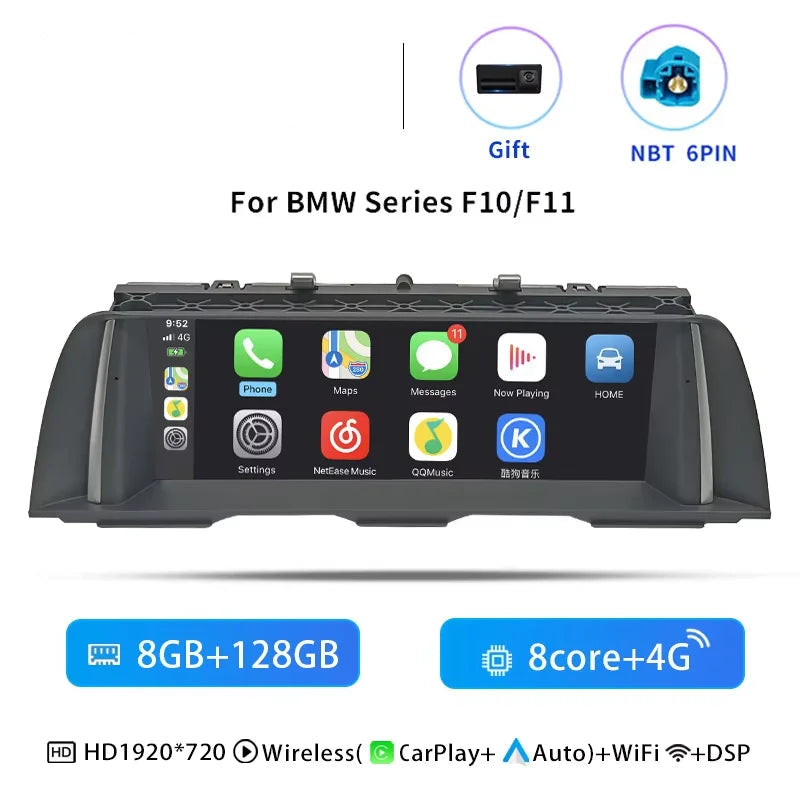 Autoradio – Multimedia Speler – GPS Navigatie – Carplay Radio – Android 14 Systeem – 10,25 Inch Touchscreen – 8-Core Processor - QUORE
