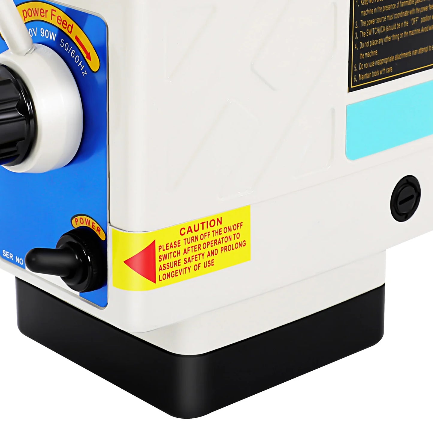 Freesmachine Aandrijving – Power Feed – Krachtvoer – Snelheidsregelaar – Motor 95W – Variabele Snelheid – Hoog Koppel - QUORE