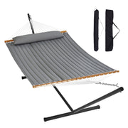 Hangmat - Hangmat voor Twee Personen - Campingaccessoires - Hangmat 2 Persoons - Hanging Chair - Hamac - Hammock Chair - Grijs