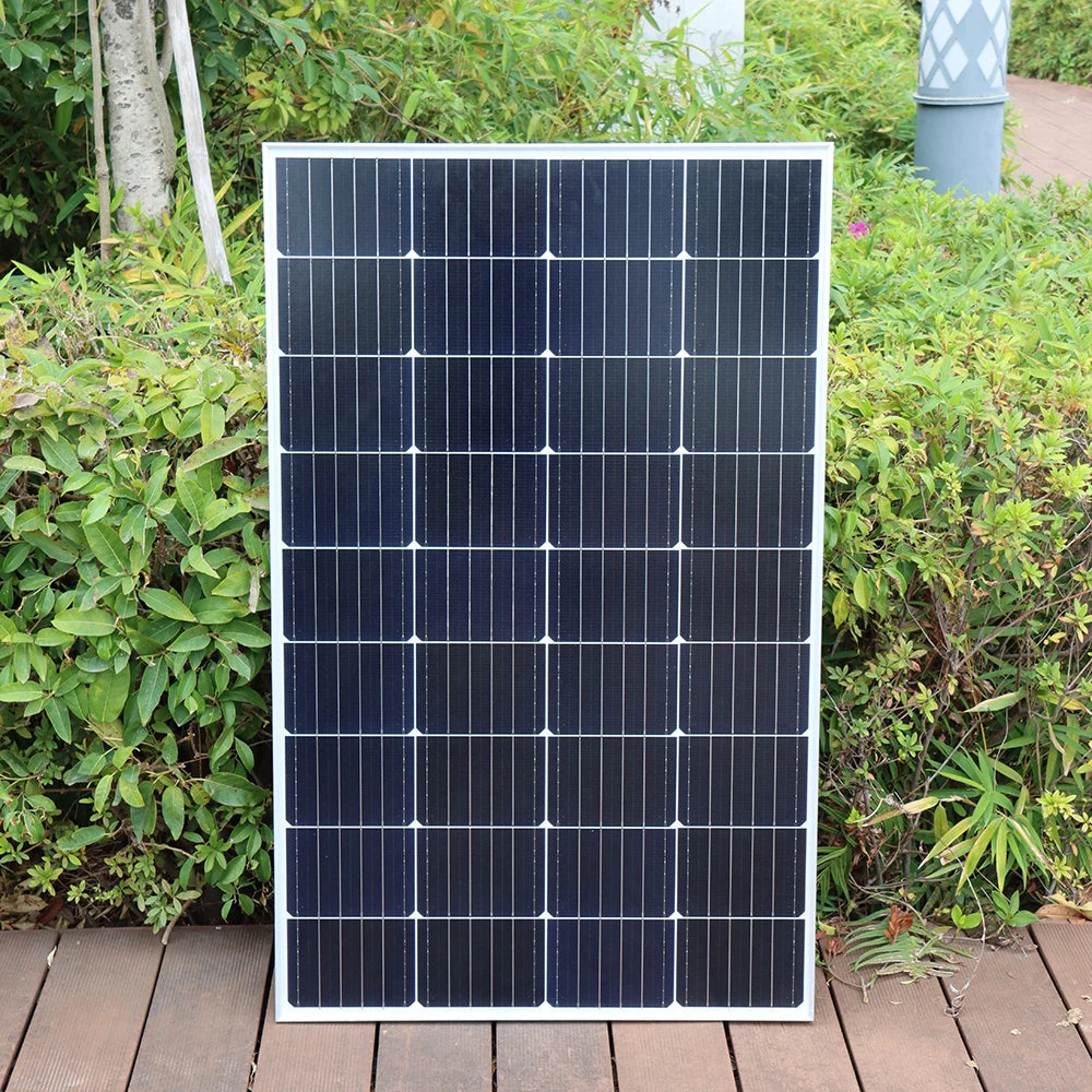 Zonnepaneel - Zonnepanelen - Monokristallijn - 150W - Waterdicht IP65  - Voor Balkon, Camper & Off-grid Systeem - Breed Inzetbaar - QUORE
