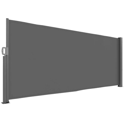 Uitschuifbaar Zijscherm – Balkon Scherm – Windscherm – Privacy Scherm – Waterafstotend Polyester – Aluminium Frame