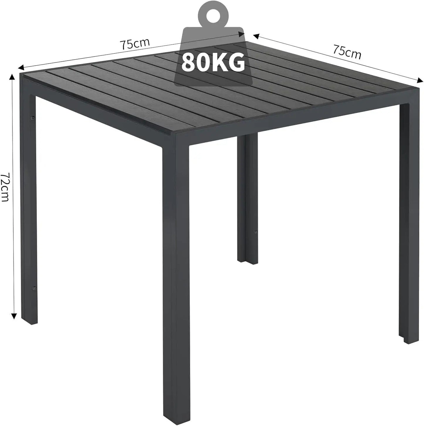 Tuinstoel – Verstelbare Tuinstoel – Buitenstoel – Campingstoel – Balkonstoel – 7-Standen Verstelbaar – Weerbestendig Aluminium - QUORE