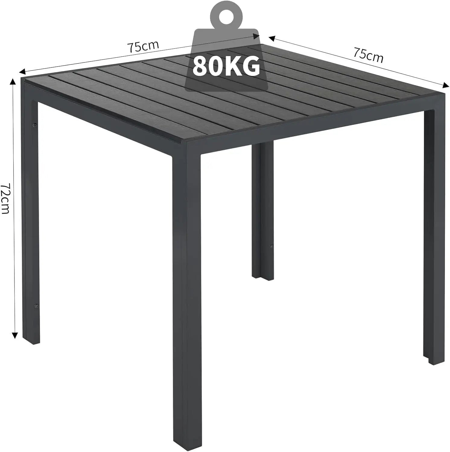 Tuinstoel – Verstelbare Tuinstoel – Buitenstoel – Campingstoel – Balkonstoel – 7-Standen Verstelbaar – Weerbestendig Aluminium - QUORE
