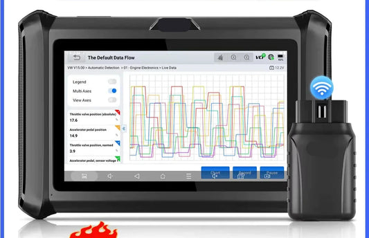 Autodiagnose Scanner – Auto Diagnosetool – Foutcode Lezer – Sleutelprogrammering – WiFi Verbinding – 7-Inch Touchscreen
