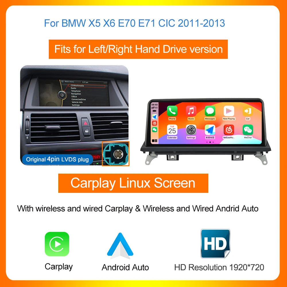 Multimedia Speler – Auto Radio – Navigatiesysteem – Touchscreen – Infotainment Systeem – 10,25 Inch Scherm – Draadloos CarPlay & Android Auto