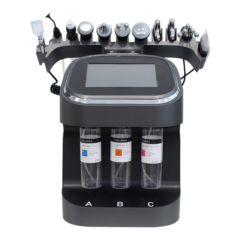 Gezichtsverzorgingsmachine – Gezichtsbehandeling – Huidverzorgingsapparaat – Ultrasone Scrubber – Warmte En Koude Therapie – 10-In-1 Multifunctioneel