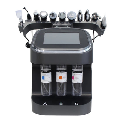 Gezichtsverzorgingsmachine – Gezichtsbehandeling – Huidverzorgingsapparaat – Ultrasone Scrubber – Warmte En Koude Therapie – 10-In-1 Multifunctioneel