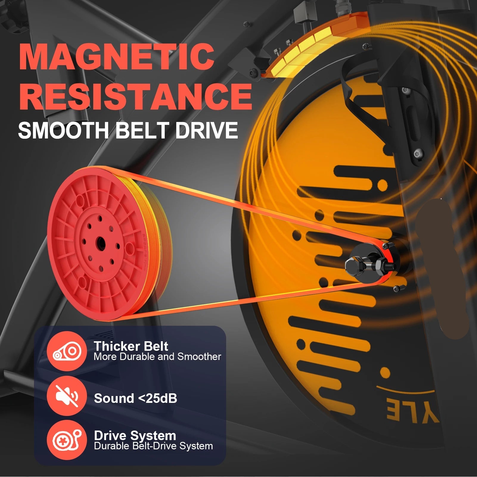 Hometrainer – Fitnessfiets – Exercisefiets – Magnetische Fiets – Stil Werkend – Verstelbaar Zadel – Bluetooth Connectiviteit - QUORE