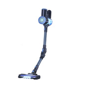 PrettyCare - Steelstofzuiger - Snoerloze stofzuiger - 25KPA - 1,2L capaciteit - Zakloos - HEPA - 160W - 180° buigbaar - Blauw