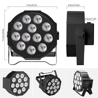 LED Par Light – Draadloze Parlamp – Podiumverlichting – DJ Licht – Stroboscoop Licht – 4pcs EU Plug – 9 Uur Batterijduur – RGBW Kleurverlichting