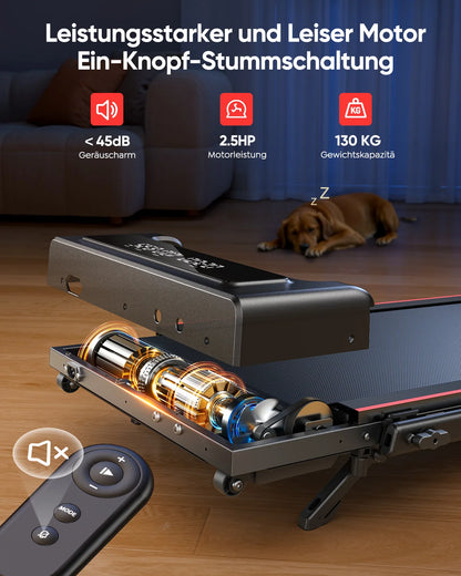 Loopband – Treadmill – Hardloopband – Trainingsapparaat – Fitnessapparaat – 4-in-1 Training – Verstelbare Hellingshoek