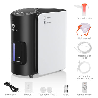 Zuurstofconcentrator – Oxygenerator – Zuurstofapparaat – Ademhalingsapparaat – Medisch Toestel – Instelbare Zuurstofstroom 1-7L – Stille Werking ≤50dB