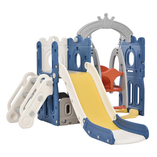 Speeltoestel – Klimtoestel – Glijbaan – Basketbalring – Kinder Speeltoestel – HDPE Materiaal – Max. 50 Kg Belastbaar