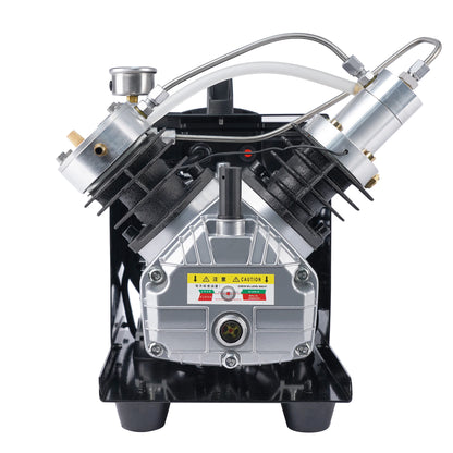 Luchtcompressor - Compressor - Luchtpomp - Airpress Compressor - 4500Psi - Dubbele Cilinderkop – Hoge Druk - Ingebouwde Ventilator – Geschikt voor Scuba Tank en PCP Luchtgeweren – 6.8L Capaciteit