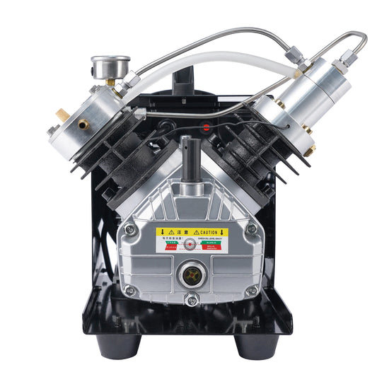 Luchtcompressor - Compressor - Luchtpomp - Airpress Compressor - 4500Psi - Dubbele Cilinderkop – Hoge Druk - Ingebouwde Ventilator – Geschikt voor Scuba Tank en PCP Luchtgeweren – 6.8L Capaciteit