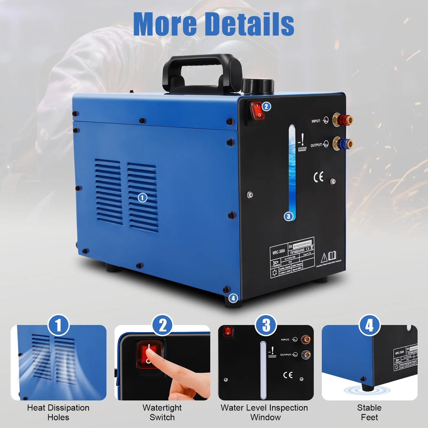 Waterkoeler – Waterkoelsysteem – Lasapparaat Koeling – TIG Waterkoeler – 9 Liter Reservoir – 370W Pomp - QUORE