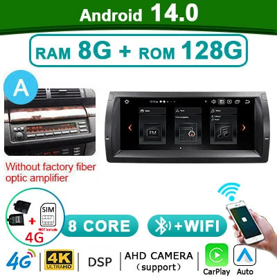 10,25" Autoradio – Multimedia Speler – CarPlay Systeem – Android Auto – GPS Navigatie – Android 14 OS – Plug-and-Play Installatie - QUORE