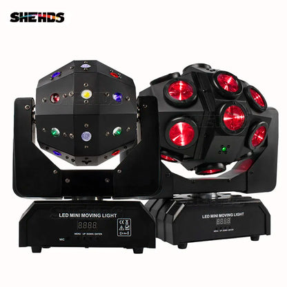 Beam LED Moving Head Licht – Stage Light – DJ Licht – Party Lamp – Disco Verlichting – 18x12W RGBW – Stepless Rotatie & Instelbare Hoek