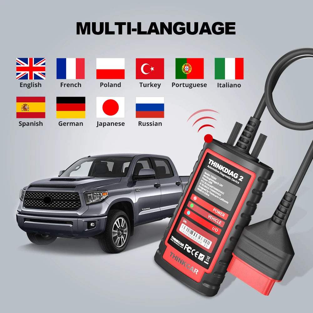OBD2 Scanner – Diagnoseapparaat – Foutcode Lezer – Auto Uitlezer – Uitleesapparaat – CAN FD Protocol – 16 Reset Functies