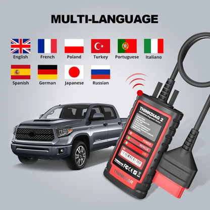 OBD2 Scanner – Auto Diagnosetool – Foutcode Lezer – Voertuig Scanner – OBD Scanner – CAN FD Ondersteuning – 16 Onderhoudsfuncties – Bluetooth Connectiviteit