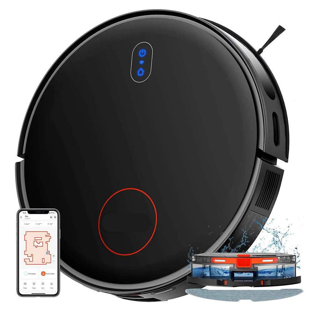 Robotstofzuiger – Robotstofzuiger Met Dweilfunctie – Automatische Tapijtboost – App Bediening – 3000 Pa Zuigkracht – 120 Minuten Schoonmaken