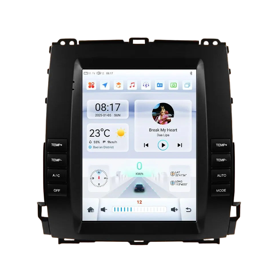 Autoradio – Multimedia Systeem – GPS Navigatie – Touchscreen Radio – Android Auto – 9,7 Inch Scherm – Android 13 Besturingssysteem – 360 Graden Camera Ondersteuning