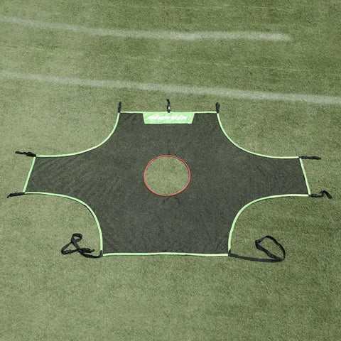 Doelwand - 3 gaten - verwijderbaar - gatendoek voor op doel - voetbalspullen - voetbal trainingsmateriaal - QUORE