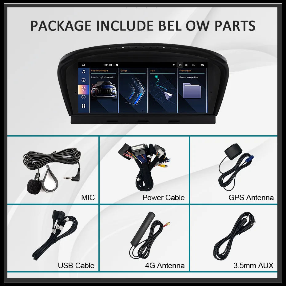 Car Radio – Autoradio – Multimedia Speler – Navigatiesysteem – Touchscreen – Android 14 – 8,8 Inch Display – CarPlay Ondersteuning - QUORE