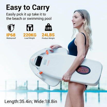 Elektrische Bodyboard – Elektrisch Board – Waterboard – Motorbodyboard – Elektrisch Bodyboard – 2 Snelheidsmodi – Verwijderbare Waterdichte Batterij