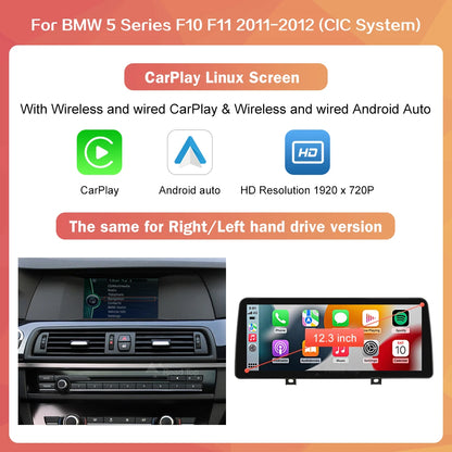 Multimedia Speler – Auto Radio – Navigatiesysteem – Touchscreen Display – Draadloze CarPlay – Android Auto – 12,3 Inch Scherm – Linux Besturingssysteem