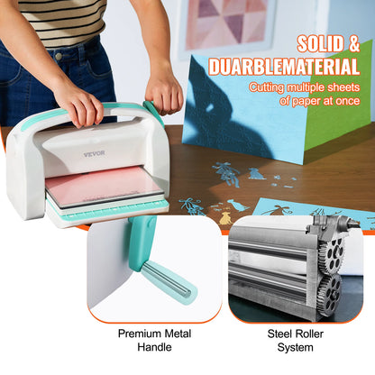 VEVOR Embossing Machine - Stansmachine - Scrapbooking - 6 inch Opening - Inclusief Starter Kit - Scrapbooking en Kaarten Maken - QUORE