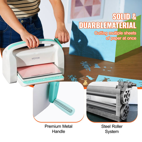 VEVOR Embossing Machine - Stansmachine - Scrapbooking - 6 inch Opening - Inclusief Starter Kit - Scrapbooking en Kaarten Maken - QUORE