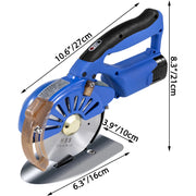 VEVOR 100-125MM Circular Saw Rotary Cutter Profesional for Cutting Fabric Cotton Leather Crafts Wireless Diy Tools for Patchwork