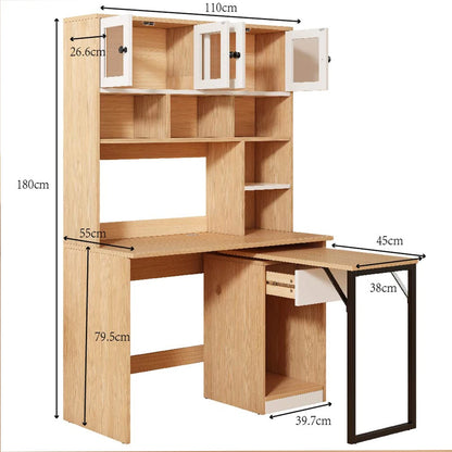 Hoge Kast – Boekenkast – Opbergkast – Kantoorkast – Vitrinekast – 180 Cm Hoog – Acryldeuren